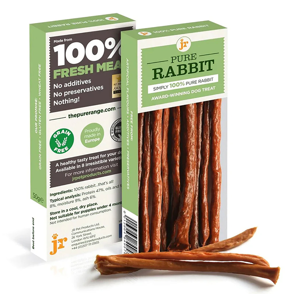 JR Pet Pure Rabbit Sticks – Natural Dog Treat, Grain-Free & Hypoallergenic