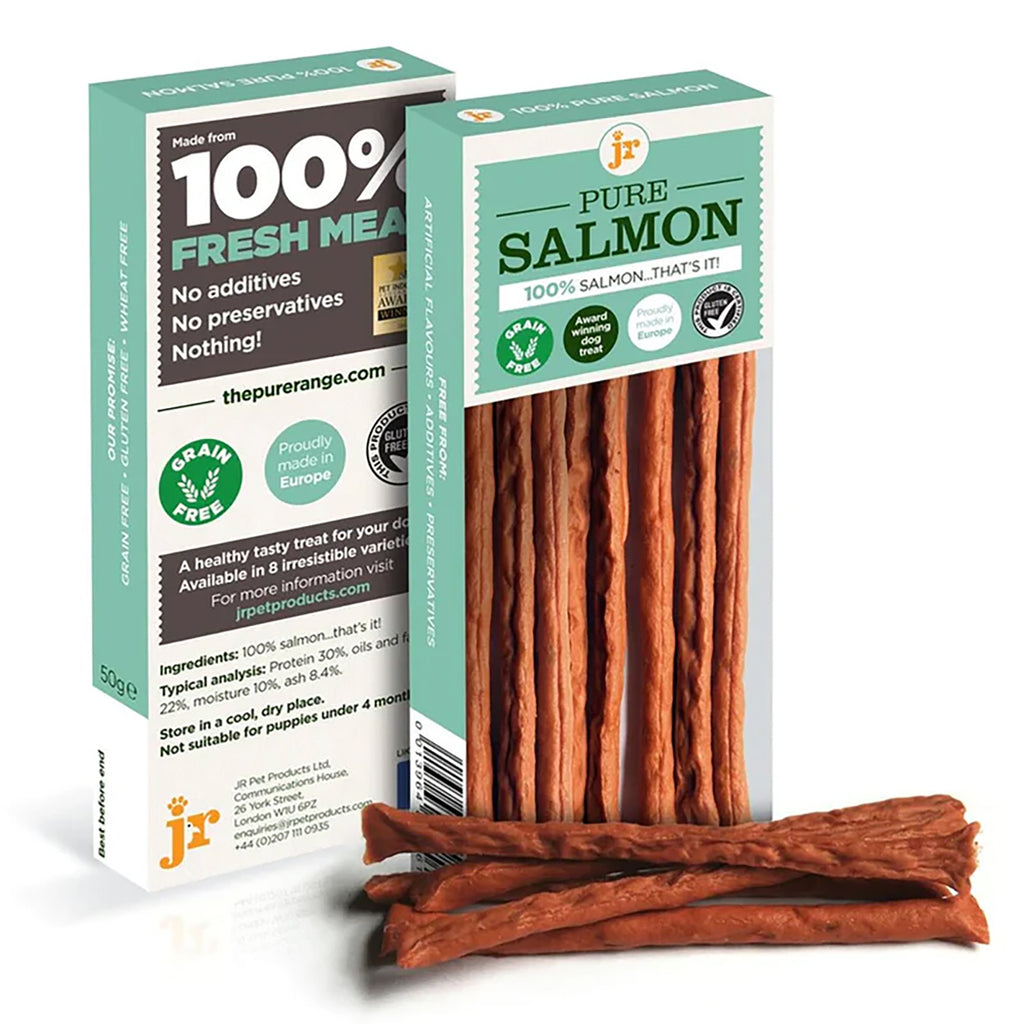 JR Pet Pure Salmon Sticks – 100% Natural, Hypoallergenic Dog Treats