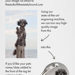 Keepsake Dog Keyring with Custom Photo and Engraved Name - A Timeless Tribute to Your Beloved Pet The Stately Hound