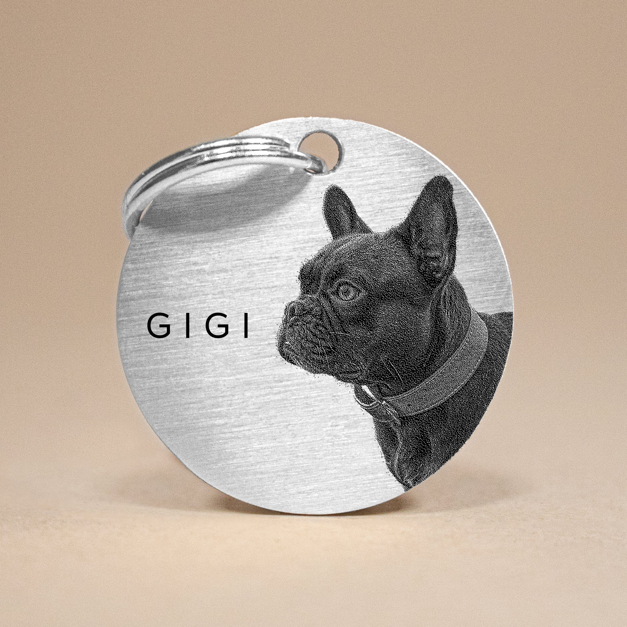 Keepsake Dog Keyring with Custom Photo and Engraved Name - A Timeless Tribute to Your Beloved Pet
