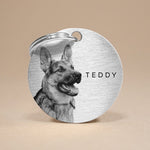 Keepsake Dog Keyring with Custom Photo and Engraved Name - A Timeless Tribute to Your Beloved Pet The Stately Hound