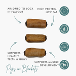 Long-Lasting Dog Treats – Gourmet Chicken Sausages Wrapped in Pork Rind The Stately Hound