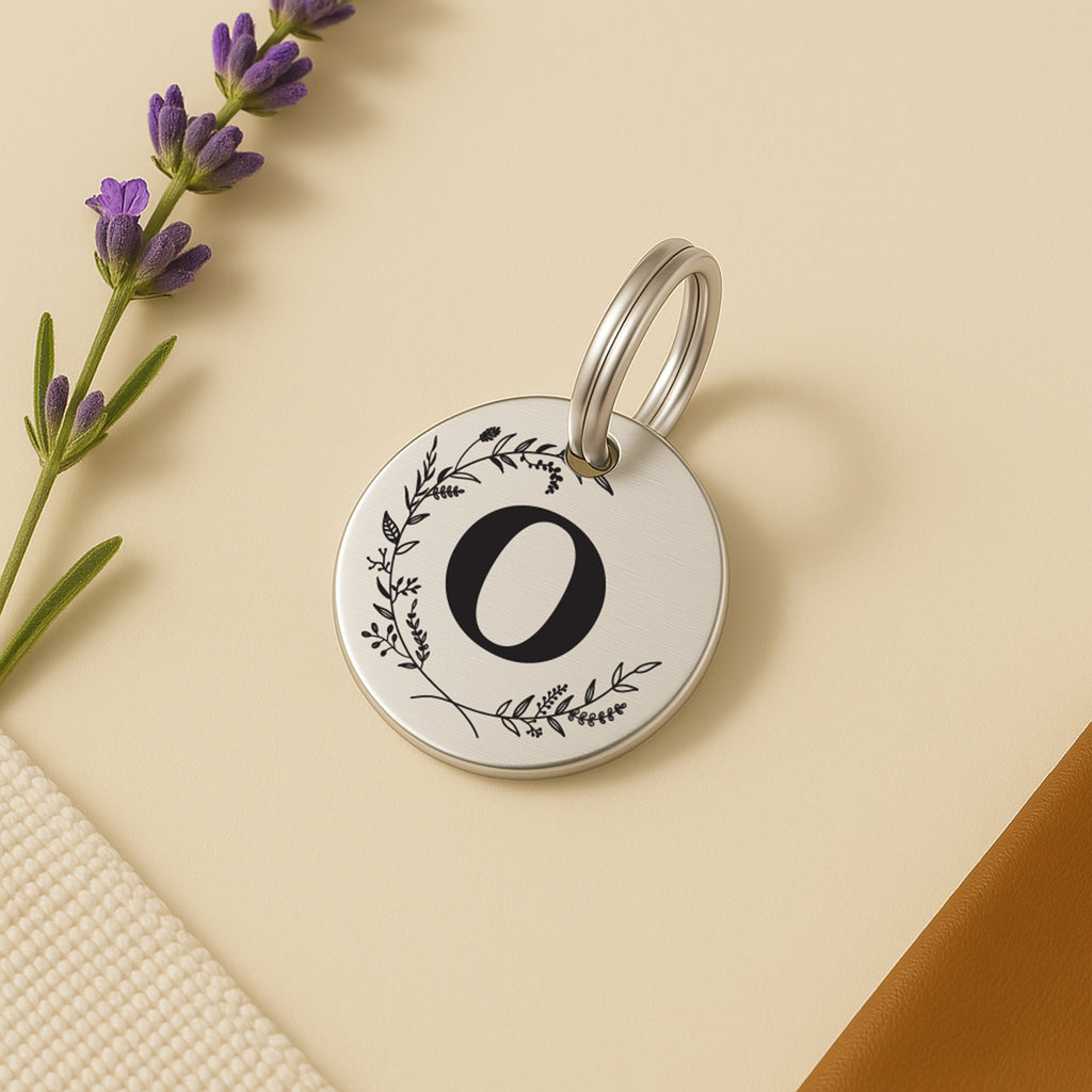 Luxury Silver Stainless Steel Dog Name Tag – Monogrammed, Durable, and Personalised