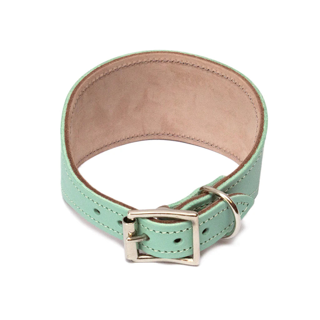 Mud Cloth Leather Whippet & Greyhound Fishtail Collar