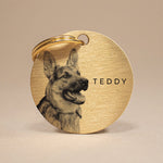 Personalised Dog Keyring with Photo Engraving - A Keepsake to Cherish Your Pet's Memory The Stately Hound