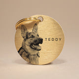Personalised Dog Keyring with Photo Engraving - A Keepsake to Cherish Your Pet's Memory The Stately Hound