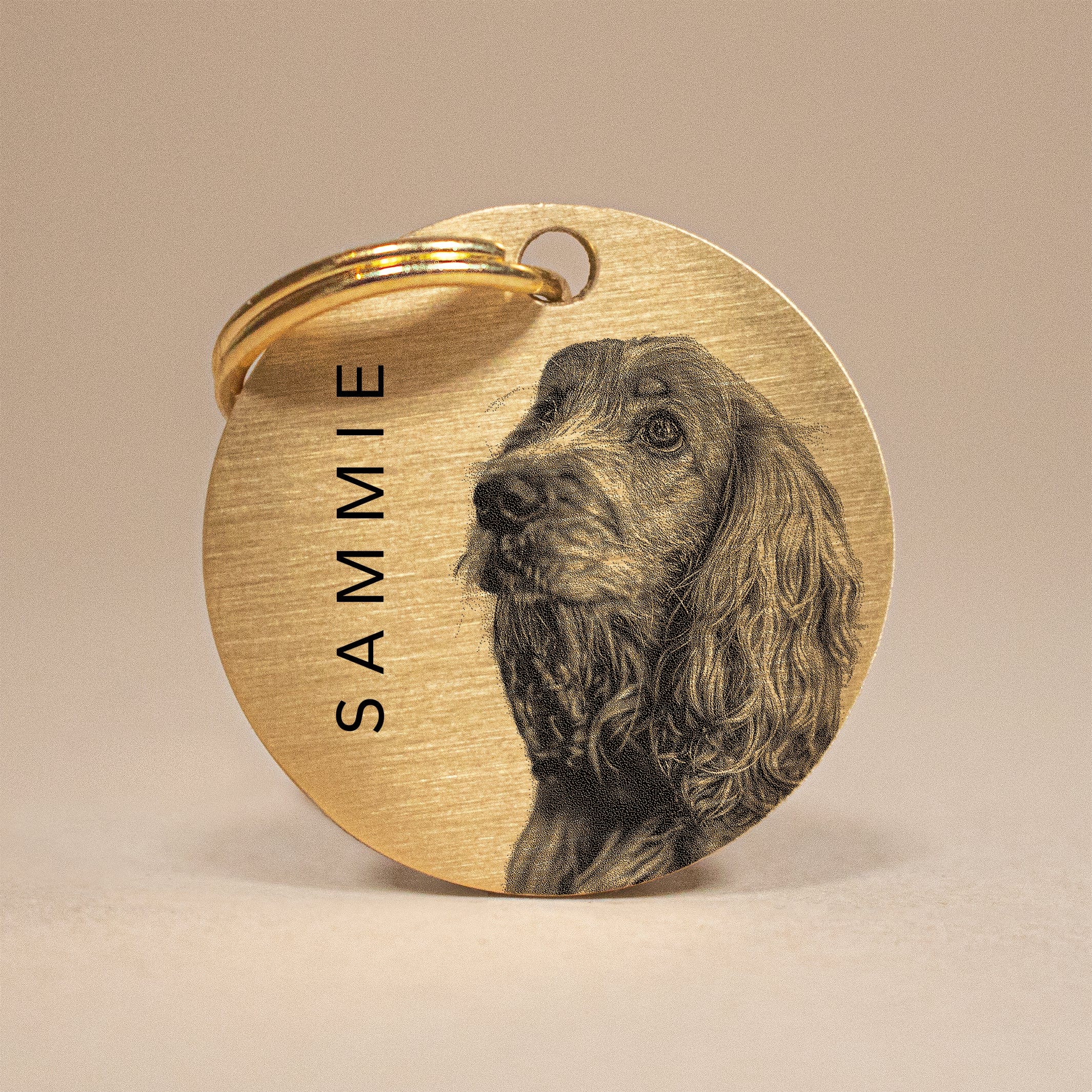 Personalised Dog Keyring with Photo Engraving - A Keepsake to Cherish Your Pet's Memory