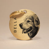 Personalised Dog Keyring with Photo Engraving - A Keepsake to Cherish Your Pet's Memory The Stately Hound