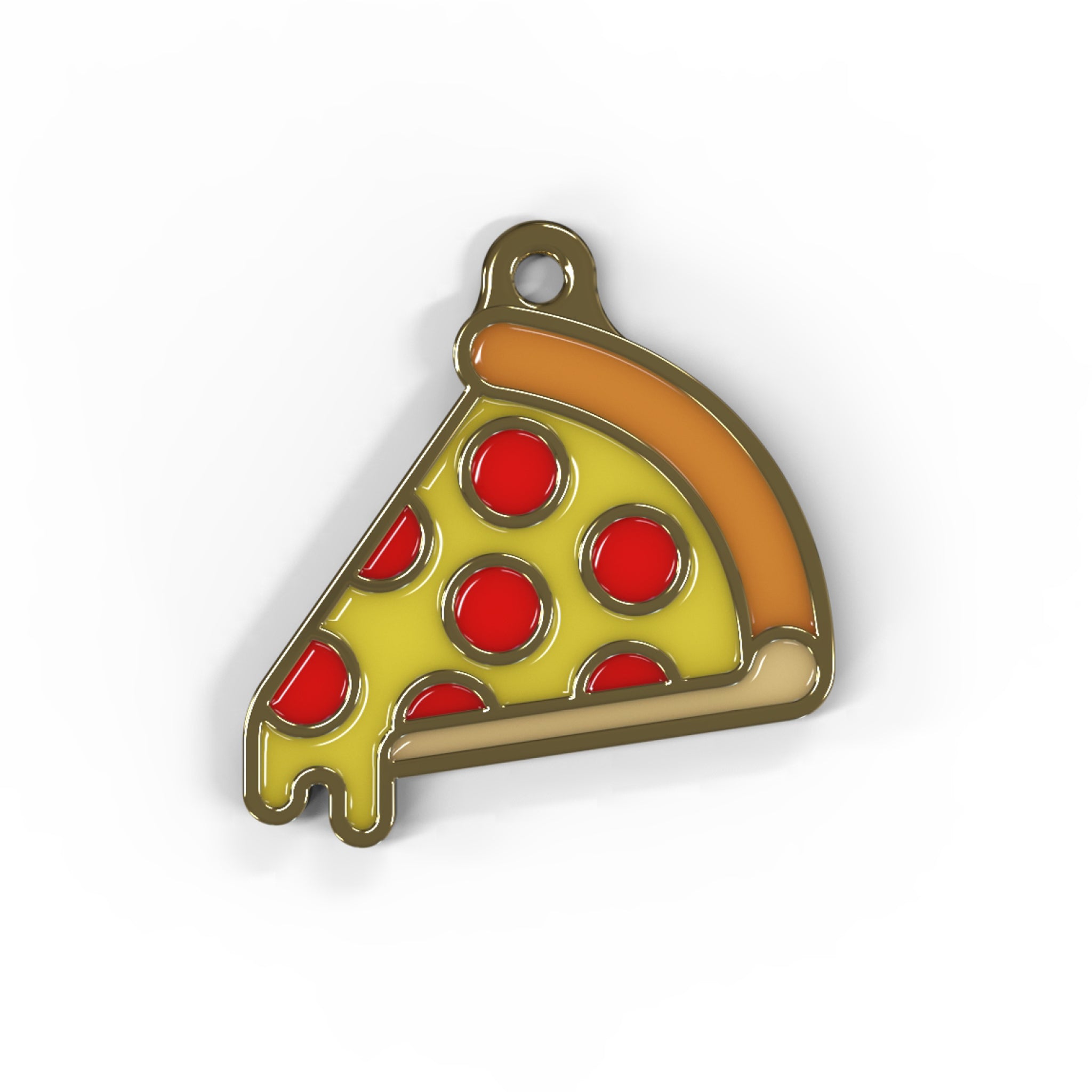 Personalised Dog Name Tag & Pet ID – Fun Pizza Slice Design for Style and Safety The Stately Hound