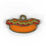 Personalised Dog Name Tag – Stylish, Durable & Secure Pet ID in Hot Dog Design The Stately Hound