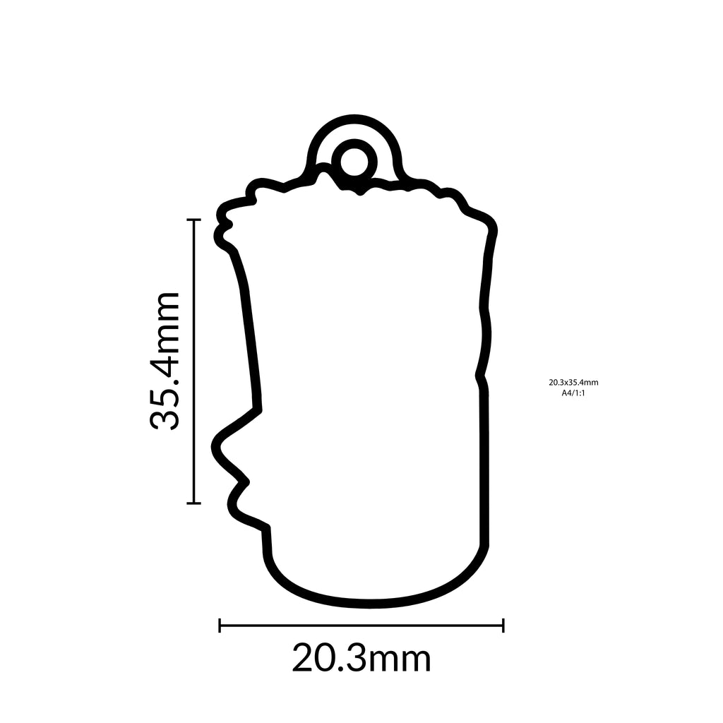 Personalised & Engraved Dog ID Tag – Playful Wrap Design