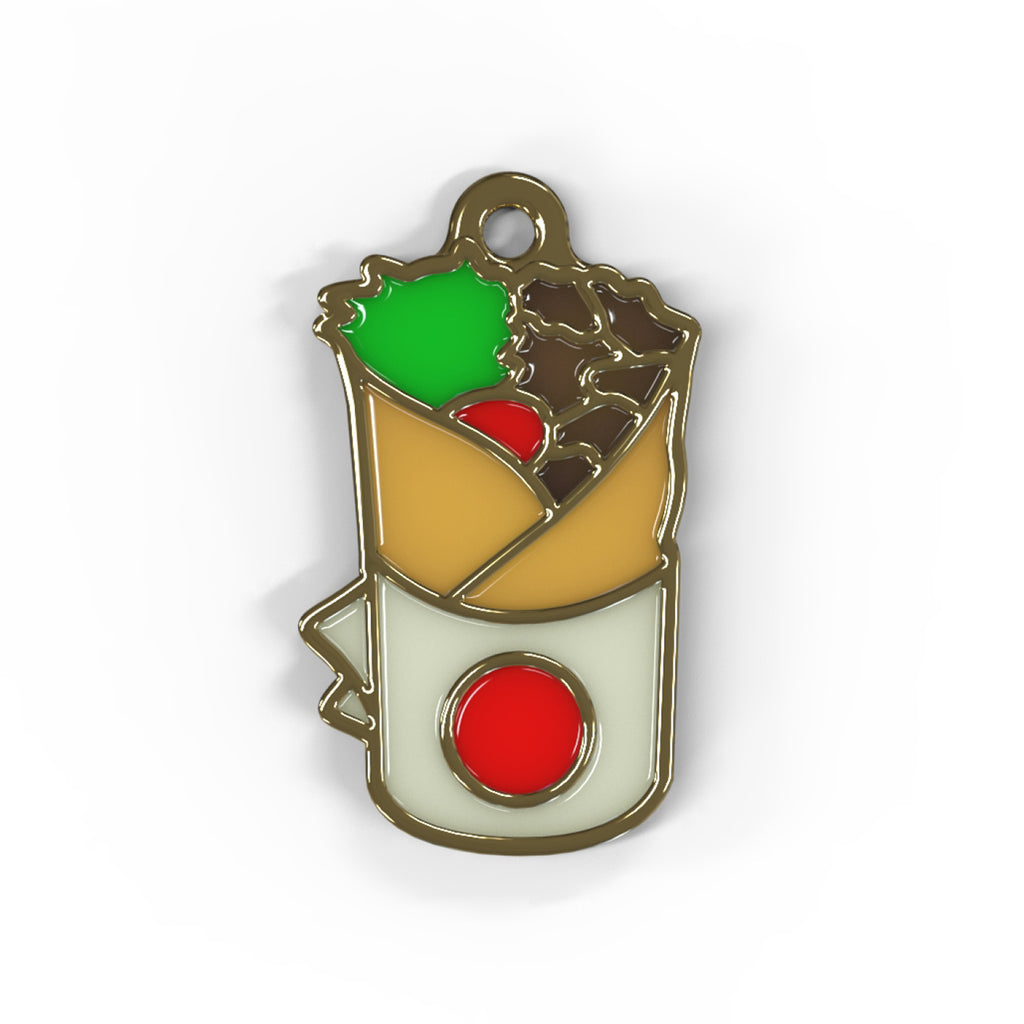 Personalised & Engraved Dog ID Tag – Playful Wrap Design