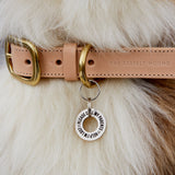 Personalised Silver Stainless Steel Washer Dog Tag - Stylish, Durable & Safe ID The Stately Hound