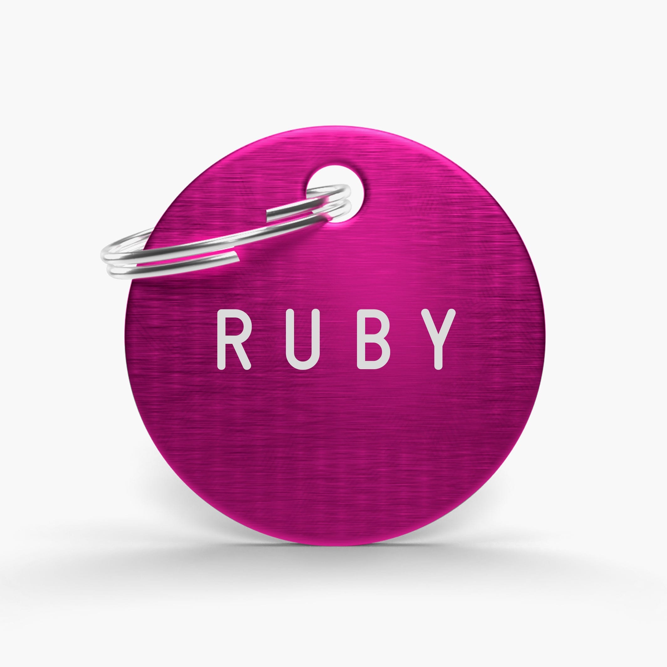 Pink Custom Engraved Pet Name - Stylish & Durable Tag Aluminium ID for Dogs and Cats