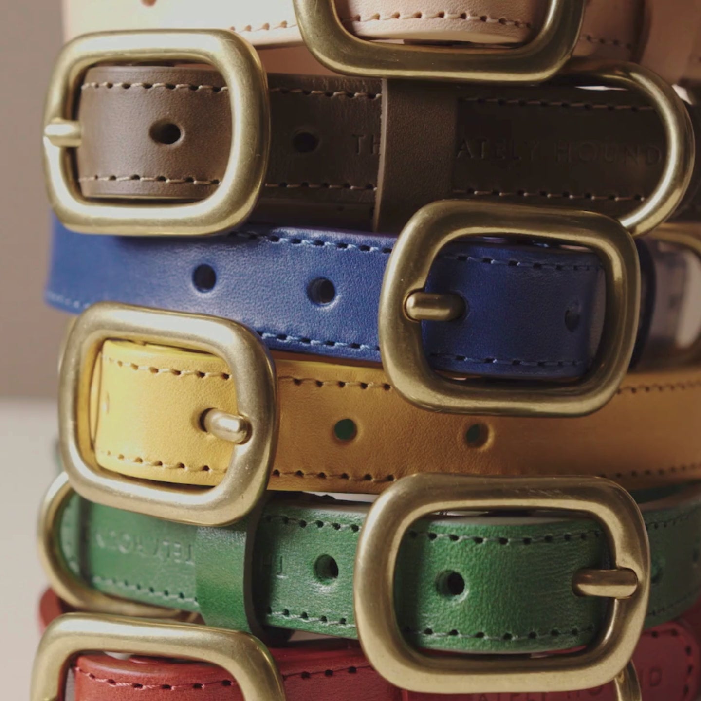 Crimson Red Leather Dog Collar – Luxury, Soft & Durable