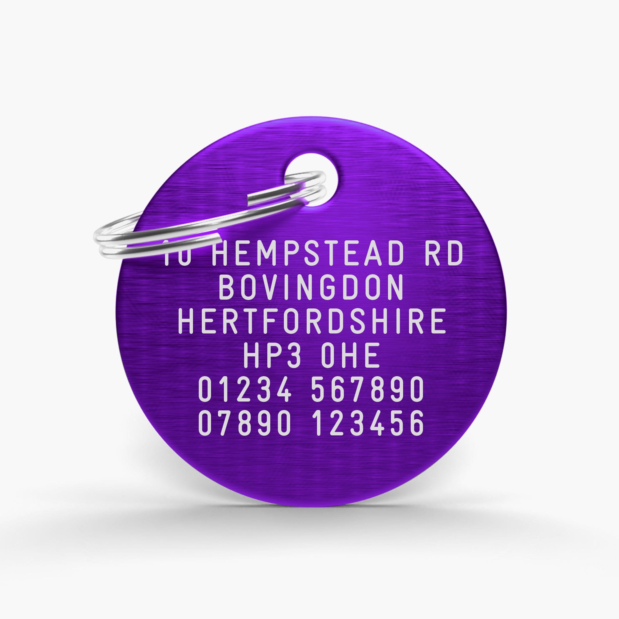 Purple Aluminium Pet Tag: A Stylish and Safe Way to Keep Your Furry Friend Safe