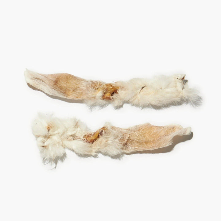 Pack of 5 Rabbit Ears with Fur: Natural, Grain-Free, and High in Protein