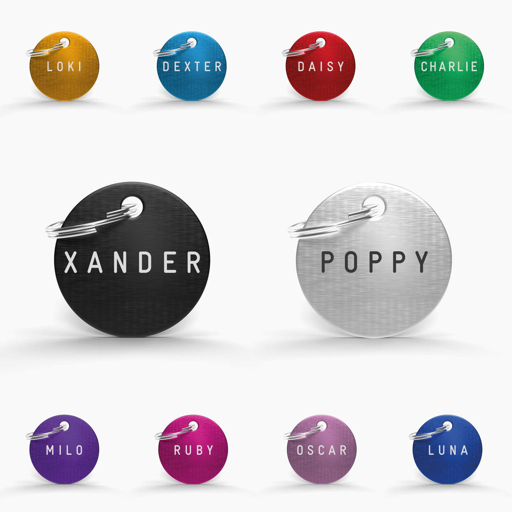 Red Engraved Aluminium Pet Tag: A Stylish and Safe Choice for Your Dog or Cat