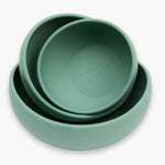Silicone Dog Bowl - Myrtle Green | Durable, Stylish & Safe for Pets The Stately Hound