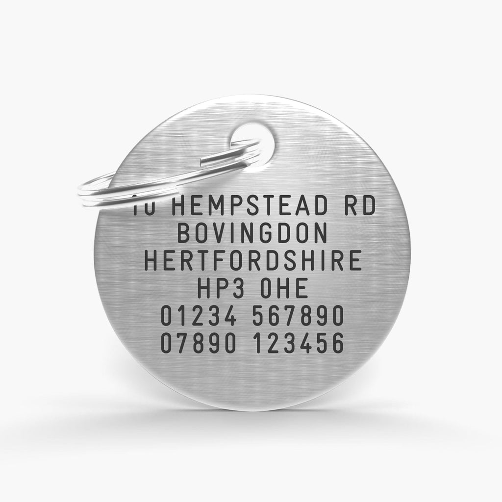 Silver Aluminium Pet Tag: A Stylish Way to Keep Your Furry Friend Safe