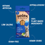 Soopa Apple & Blueberry Dental Sticks - Natural Dog Treats