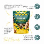 Tribal Rewards for Dogs – Chicken & Flaxseed Dog Treats 125g The Stately Hound