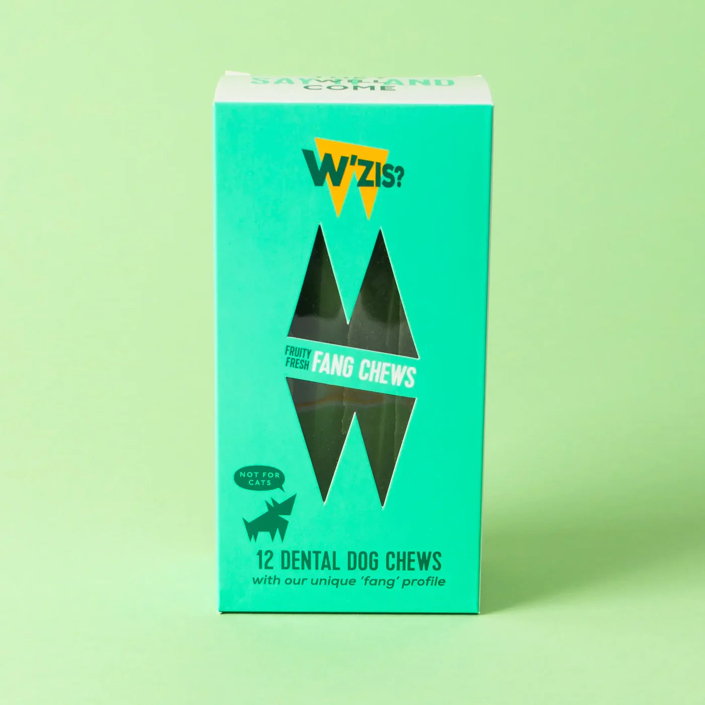 W’ZIS? Fang Dog Dental Chews | Natural, Plant-Based Dental Care for Fresh Breath The Stately Hound