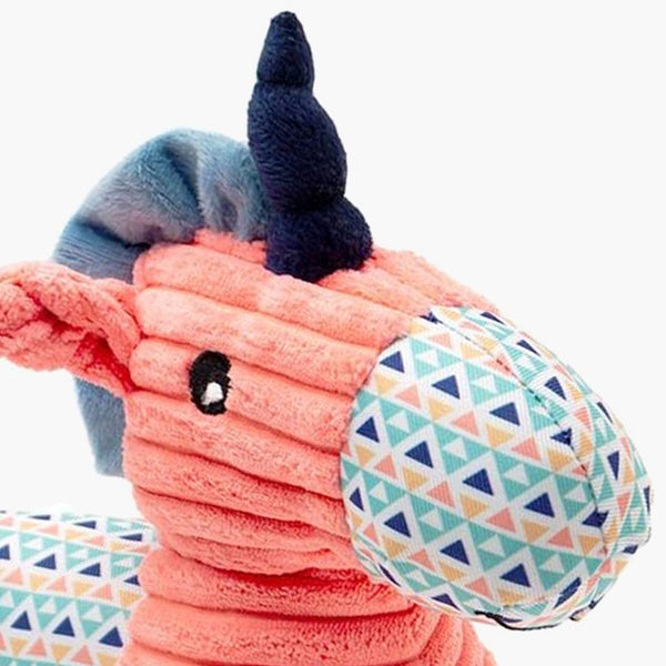 Cuddly Squeaky Unicorn Soft Puppy Dog Toy