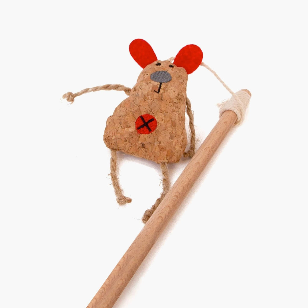 Cat Dangler Cork Mouse Toy