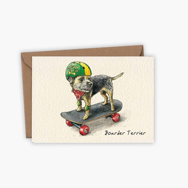 Boarder Terrier Greetings Card