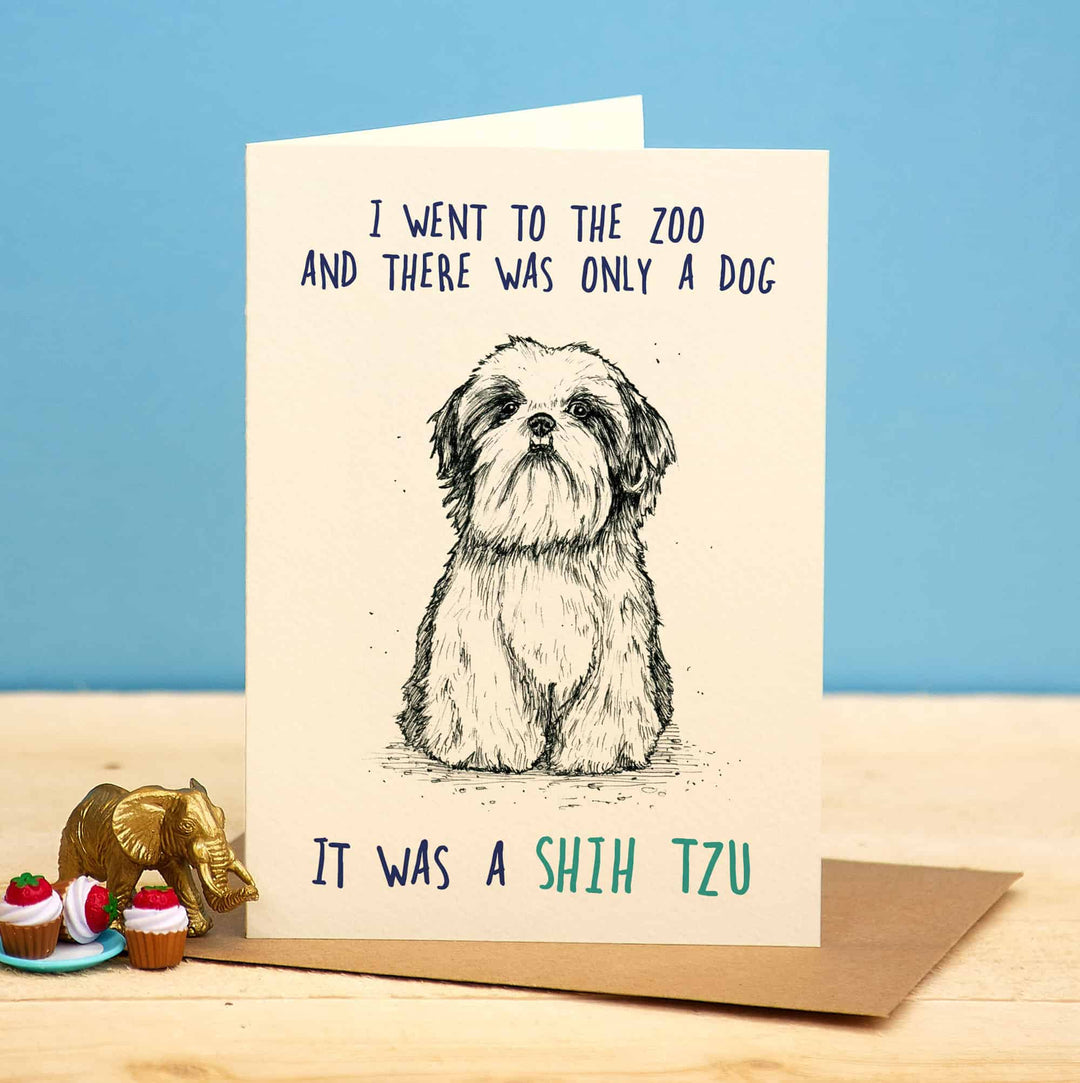Shih Tzu Greetings Card