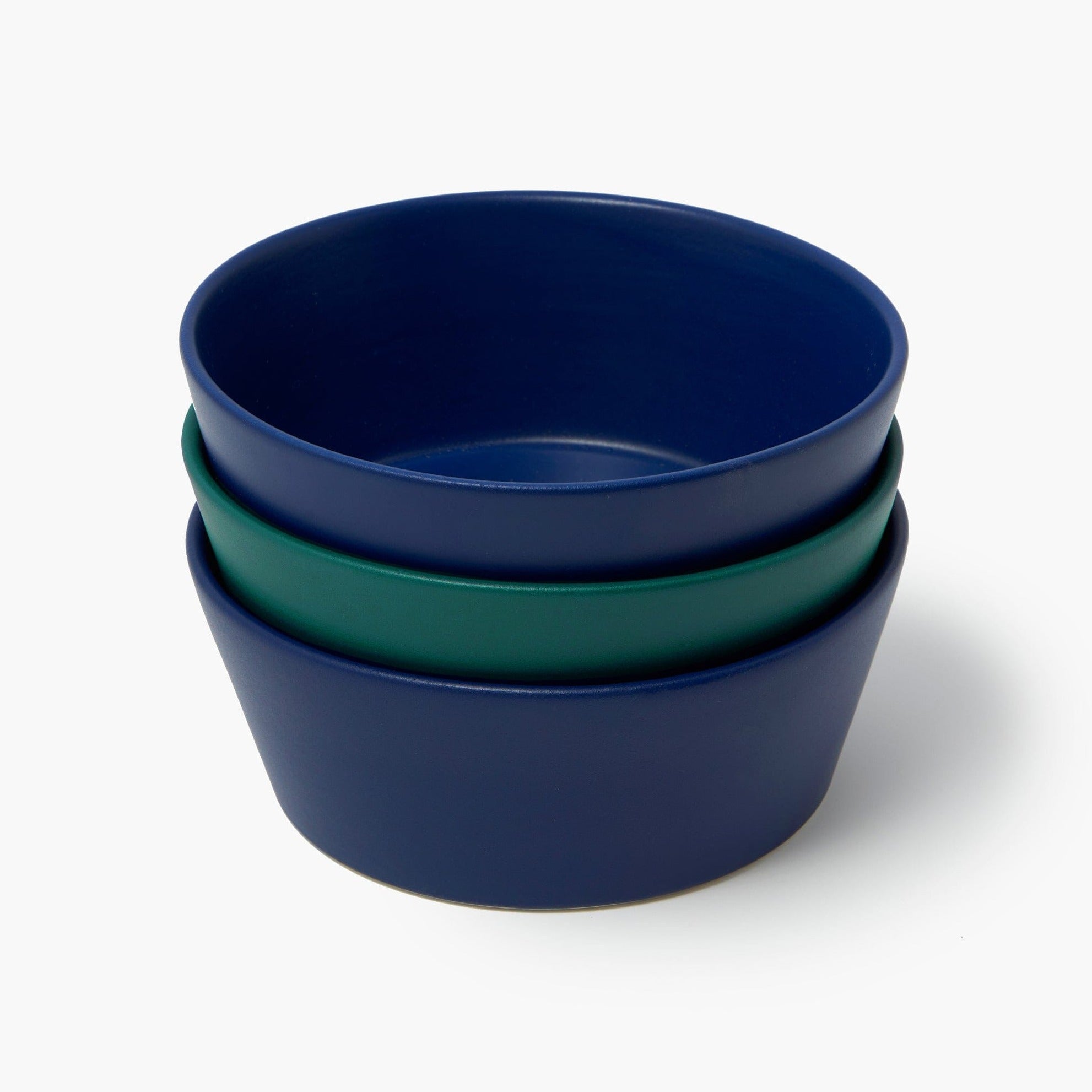 Blue ceramic cheap dog bowl