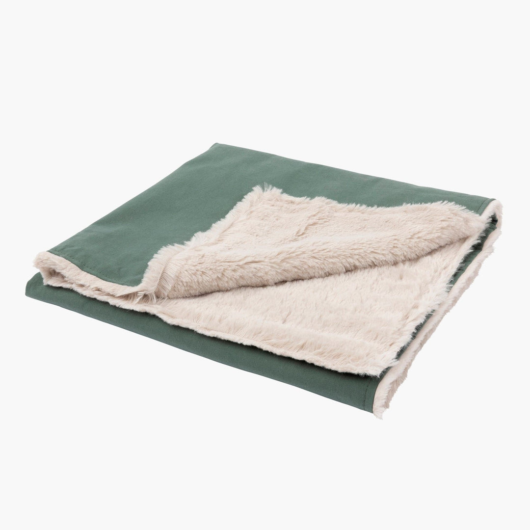 FuzzYard Comforter Reversible Dog Blanket in Myrtle Green