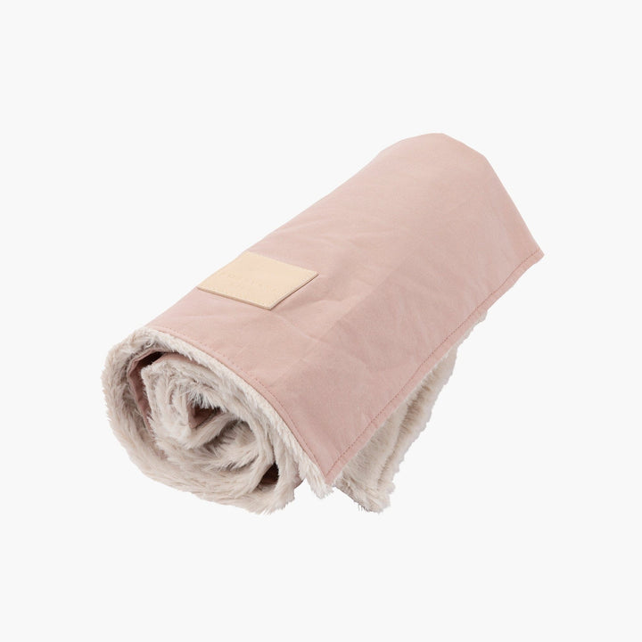 FuzzYard Comforter Reversible Dog Blanket in Pink Blush