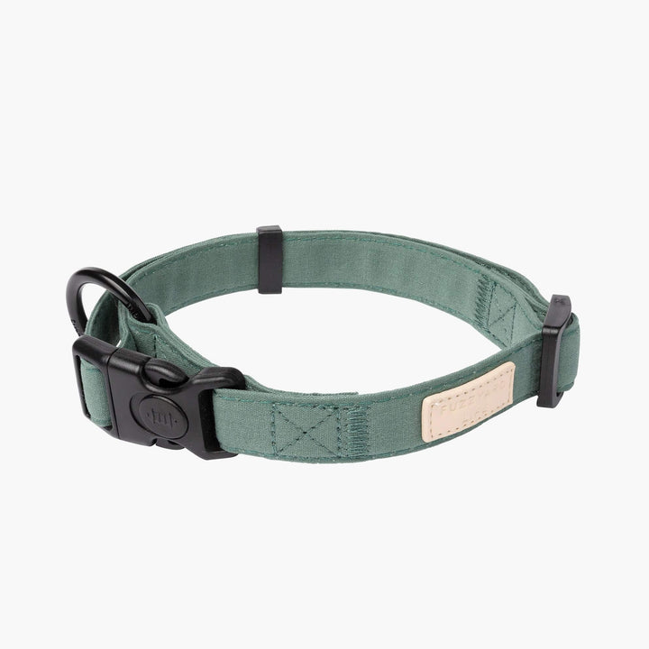 FuzzYard Myrtle Green Dog Collar. Adjustable, Secure, and Stylish