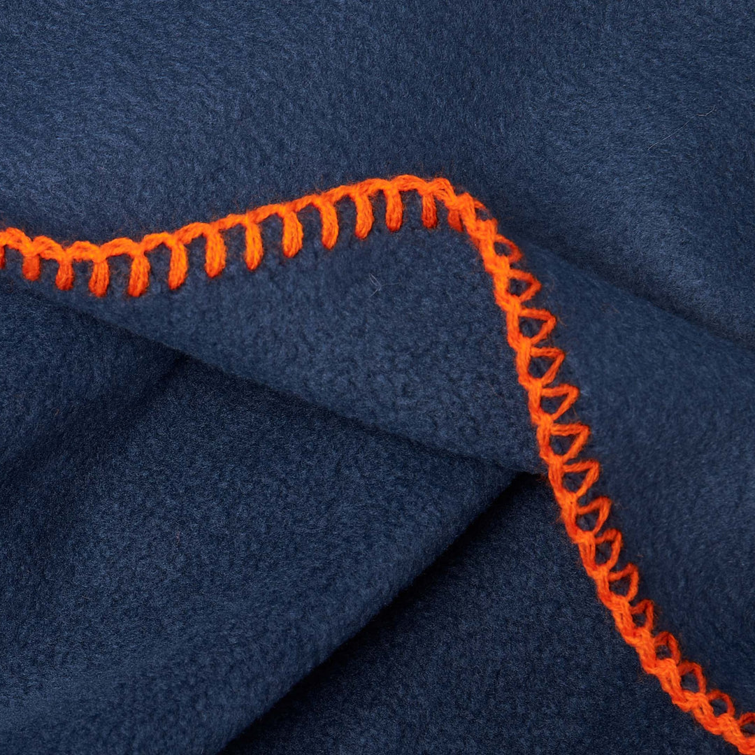 Navy Blue Fleece Dog Blanket