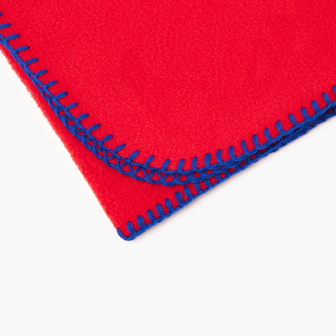 Red Fleece Dog Blanket