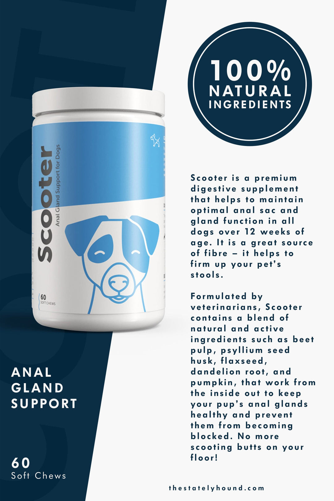Anal Gland Supplement for Puppy & Dog Scooting