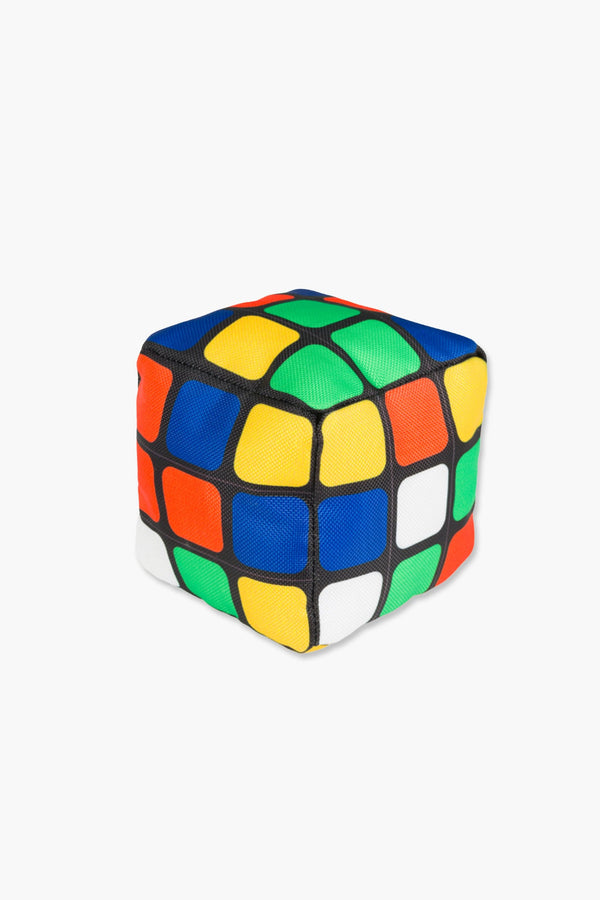 Squeaky Dog Toy - Retro Cube