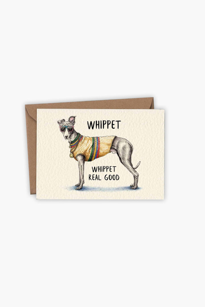 Whippet Greetings Card