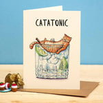 Catatonic Greetings Card The Stately Hound