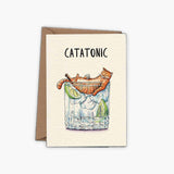 Catatonic Greetings Card The Stately Hound