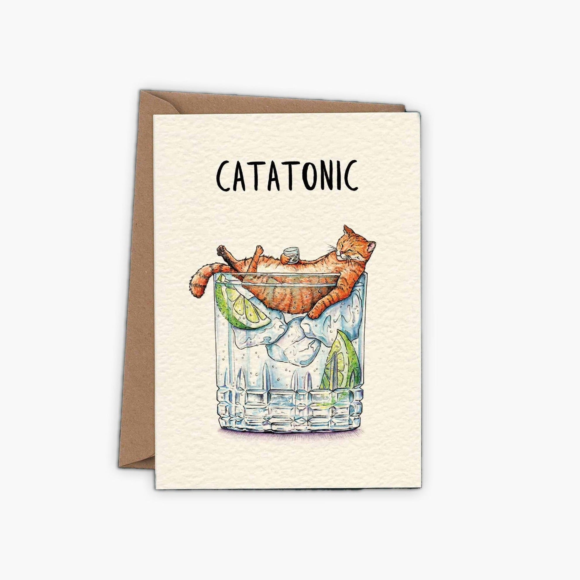 Catatonic Greetings Card The Stately Hound