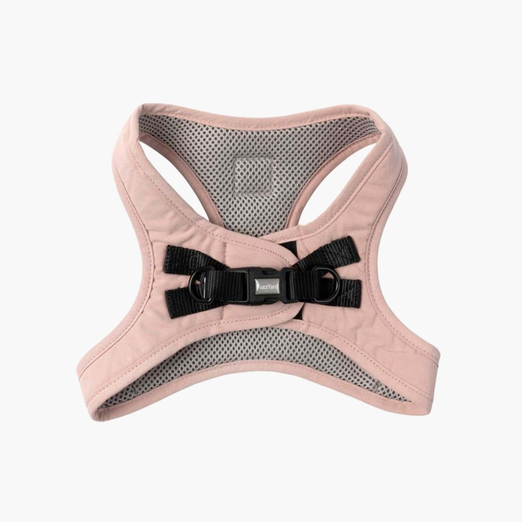 Large Cotton Step-In Dog Harness – Soft Blush Pink