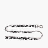 Geometric Print Dog Collar & Lead Set in Black & White The Stately Hound