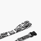 Geometric Print Dog Collar & Lead Set in Black & White The Stately Hound