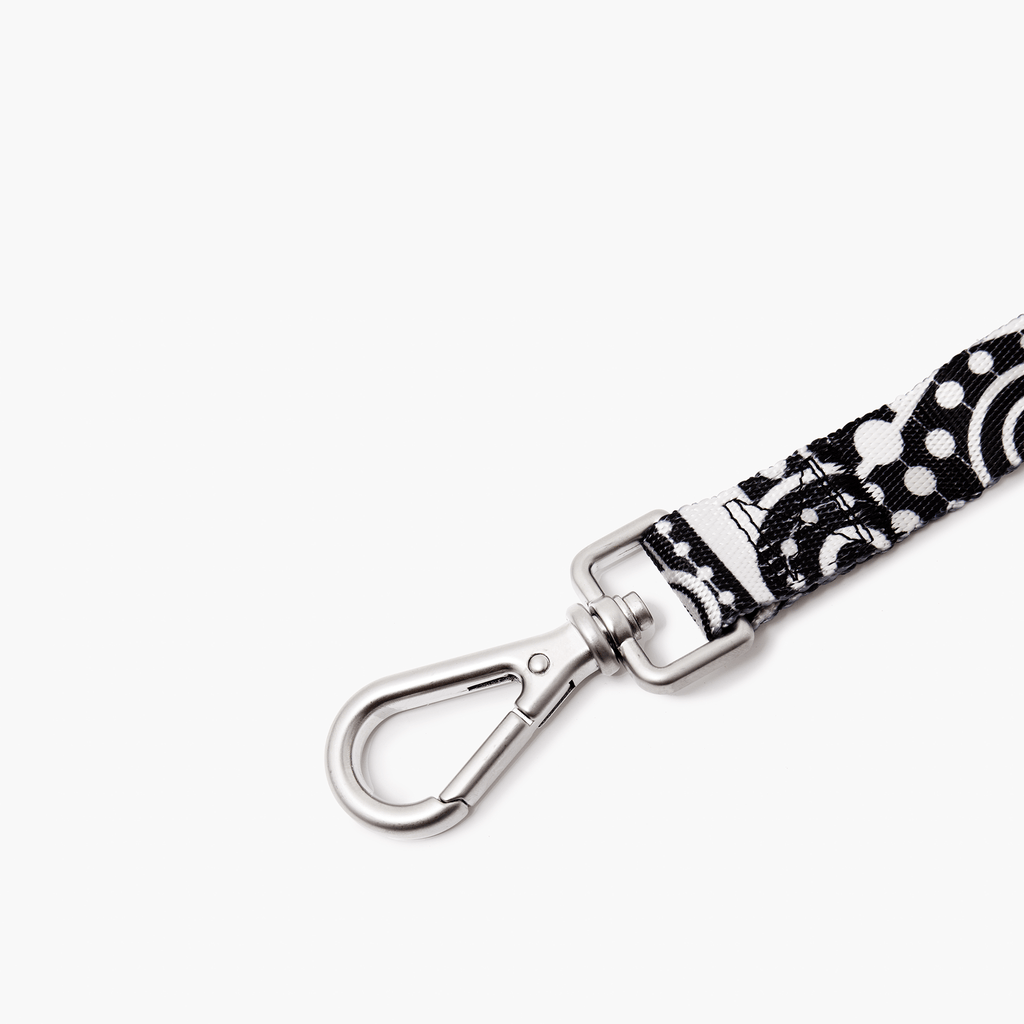 Geometric Print Dog Lead in Black & White