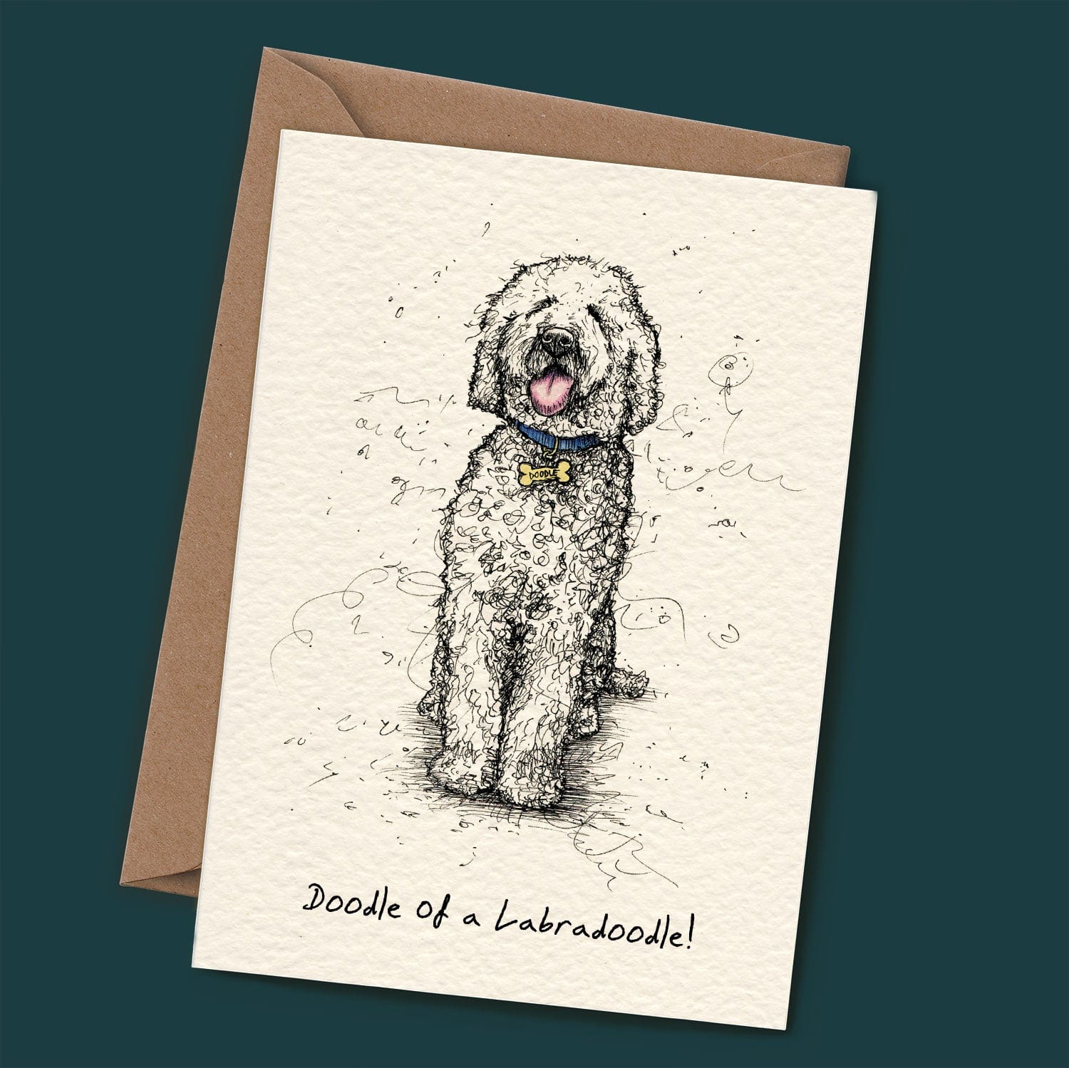 Labradoodle Greetings Card The Stately Hound