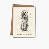 Labradoodle Greetings Card The Stately Hound