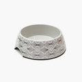 Melamine Dog Bowl - Grey Art Deco | Non-Slip, Durable & Stylish